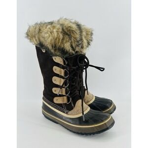 Sorel Joan of Arctic Waterproof Boots Women 9 Suede Insulated Winter‎